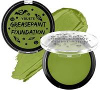 YBUETE Ogre Green Oil Based Face Body Painting Foundation for Halloween SFX | Professional Green Greasepaint for St. Patrick's Day, for Witch Shrek Hulk Goblin Monster for Adult Carnival & Costume Party