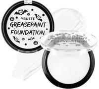 YBUETE White Cream Face Body Painting Foundation, Professional Waterproof Oil Based White Face Paint For Halloween SFX Skeleton Ghost Zombie Clown Cosplay Makeup for Adult Costume Party