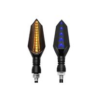 YBVDCXP Motorcycle Indicators Universal Motorcycle Turn Signal Lamp Sequential Flowing Flash Indicator Lights Amber Running Light