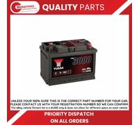 Yuasa YBX3096 SMF Battery EU DIN