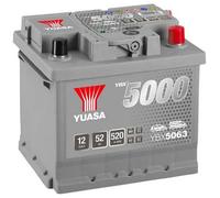 Yuasa YBX5063 12V Silver 063 Series Car Battery 50Ah 480A