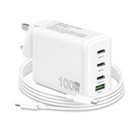 YBXYJQT 100W USB C Fast Charger 4-port Compatible with Mac Book Pro 13 14 15 16,Charging Compatible with Mac Book Air 2018 2019 2020 13 inch,Lenovo,HP,Wall chargers compatible with all Type C Devices