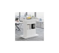 YBZJTGDvc Podium, Floor Lectern Pulpits For Churches Multi Function Pulpit Premium Podium Stand Modern Lectern For Classroom Stand Wood Church Pulpits Floor Standing Customer Reception(White,80cm)