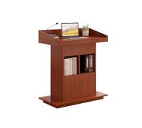 YBZJTGDvc Podium, Floor Lectern Pulpits For Churches Multi Function Pulpit Premium Podium Stand Modern Lectern For Classroom Stand Wood Church Pulpits Floor Standing Customer Reception(Teak,80cm)