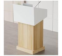 YBZJTGDvc Podium, Professional Modern Wooden Podium Stand - Versatile Lectern for Presentations, Schools, Churches, Restaurants - Ideal Teaching & Seminar Desk for Public Speaking & Events