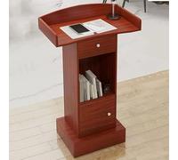 YBZJTGDvc Podium, Professional White Wooden Podium Stand - Ideal Lectern for Presentations, Conferences, Classrooms, Churches & Events - Versatile Reception Desk for Public Speaking