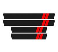 YBZNCASC 4Pcs Car Door Sill Protector Strips, for Land Range Rover Evoque 4 Door SUV 2016-2019 Anti-Dirty and Anti-Slip Carbon Fiber Threshold Protection Sticker Auto Accessories,B