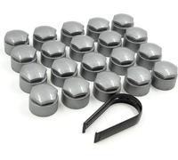 YBZYBSV Wheel Nut Caps Bolt Covers for Skoda KAROQ 2017-2024, 20 Pcs Wheel Nut Covers Bolt Caps Hub Screw Cover Hexagonal Tire Nut Covers,Grey-19mm