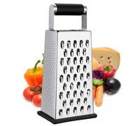 YC Kitchen Cheese Grater, Box Grater for Cheese Stainless Steel Vegetable Slicer Food Shredder 4-Sided Graters for Kitchen