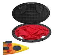 YC° Oval Kayak Hatch Cover - Hatch Cover Deck Plate Kit - with Storage Bag for Kayak Boat Marine Outdoor Water Sports (A)