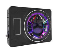Ycauty 10 Inch 800W Active Car Subwoofer with LED Lights for Cyber Style Ambience On the Go (Colorful)