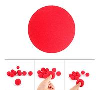 Ycauty 10Pcs Red Sponge Ball Toys for Tricks Performances, Soft and Appearing Balls
