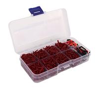 Ycauty 1500Pcs Badminton Racket Grommets Durable Stringing Gear for Racquet Protection Chinese Red