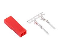 Ycauty 2 Pin Housing and Header Durable Connector Kit for RC Lipo Battery Cold Pressing Process Long Service Life for RC Airplane Models