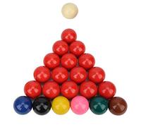Ycauty 22 Pack Resin Snooker Ball Set, 52.2mm Standard Size Billiard Pool Balls with Lime Chalk Powder