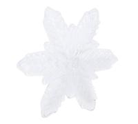 Ycauty 3D Snowflake Snowboard Stomp Pad Enhanced Grip and Stability for Outdoor Skiing Gear White PVC 5.1" X 0.4" for Snowboarders