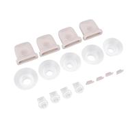 Ycauty 4 Pcs Duckbill Valves & Diaphragm Spout Caps with 5 Pcs Flange Inserts, Wearable Breast Pump Replacement Parts Set for Electric Breastfeeding Pumps