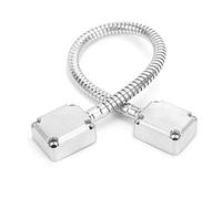 Ycauty 401 Stainless Steel Door Loop Wire Cable Protector for Neat Wiring Protection,Corrugated Pipe for Exposed Mounting Access Control, Made of Stainless Steel + Metal, 20.1in Length, for Home