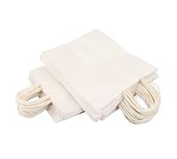 Ycauty 50Pcs Durable White Kraft Bags for Easy Gift Wrapping for Every Occasion, Perfect for Boutiques and Parties (270x210x110mm)