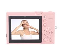 Ycauty 5K 64MP Front Rear Camera WIFI Fill Light Beauty Camera for Selfies and Landscapes (Pink)