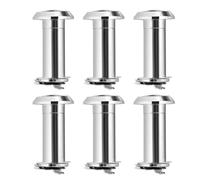Ycauty 6PCS Door Viewer Peephole | 220° Wide Angle 14mm | Anti-Theft Adjustable Security Peep Eye with Back Cover