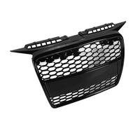 Ycauty 8P4853651A Glossy Black Front Center Grille Long Lasting for 8P Chassis Prefacelift 2004-2008