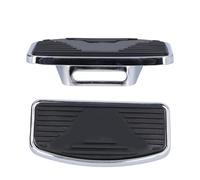 Ycauty Adjustable Motorcycle Floorboard Wide Footboard for VTX1300 VTX1800, Durable Steel Rubber Pedal for Comfortable Riding, 2pcs Rear Passenger Footrests