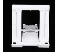 Ycauty Adjustable Plastic Desktop Bracket for 7-11 Inch Tablets and Mobile Phones, Height Support Stand for E-readers, Five Gears Portable Storage Bracket, White (White)