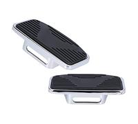 Ycauty Adjustable Wide Rear Passenger Floorboard for Motorcycle Pair Set - Durable Footrests for Comfort - Fits Most Models - Steel + Rubber Material