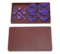 Ycauty Button Making Toolkit | 12 Cutters in 4 Shapes 3 Sizes, Precision Jewelry Crafts Making Tools, Portable for Home & On the Go