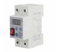 Ycauty Digital Display Adjustable Over Under Voltage Protector Auto Reset for Safe Working Environment Compatible with (40A)