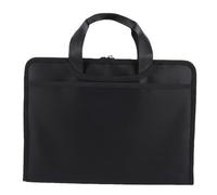 Ycauty Fireproof Accordion File Bag Durable Expanding Document Folder with Labels for Home Office Travel, Fiberglass Fabric 14.17x10.24in