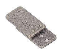 Ycauty Gold Skull Pattern Magnetic Slider Toy Adult Metal Stress Relief Push Slider for Anxiety ADHD Autism Office Travel Pocket Size 2.2 X 1. X 0.4 Inches,