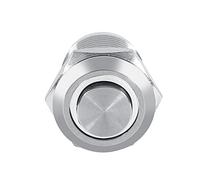 Ycauty High Flush LED Metal Momentary Push Button Switch for Marine Applications 12mm 1NO (white)