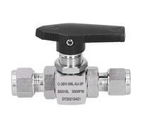 Ycauty Hydraulic SS316L Ball Valve with Firm Connection, Tightness, and Easy Installation for Engineering & Construction, 0.3in Diameter