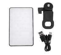 Ycauty LED Selfie Light + Adjustable Brightness Cold and Warm Color + Portable Clamp/Holder Fill Light for Live Streaming + ABS + 1 Piece Applicable for Video Conference