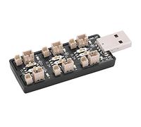 Ycauty Lithium Battery Charging Board, 6 Channel High Voltage Smart Charging for USB Devices, 4.20V Max, Plug and Play
