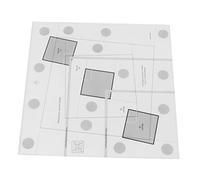 Ycauty Log Cabin Quilting Ruler Transparent Acrylic Trim Tool for Sewing Pattern Designers Lightweight Durable Quilt Ruler for DIY Craft Lovers (10 Inch)