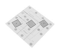 Ycauty Log Cabin Quilting Ruler Transparent Acrylic Trim Tool for Sewing Pattern Designers Lightweight Durable Quilt Ruler for DIY Craft Lovers (8 Inch)