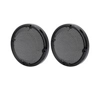 Ycauty Motorcycle Speaker Grill Stylish Mesh Cover for Touring Glide 1983-2020, Easy Installation for 6.5in Speaker, Wear-Resistant ABS+Metal Material (Glossy Black)