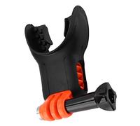 Ycauty Mouth Mount Ergonomic Stable Surfing Bite Mouthpiece Holder for Action Camera, Comfortable Mouth Bite Mount for Surfing, Skating, Kayaking, Paddling, Made of Material