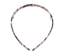 Ycauty No Pressure Thin U Shape Headband for Glasses Comfortable Hair Band Makeup Headband for Glasses Wearer for Women Resin (Beige Testudinarious)