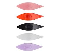 Ycauty Plastic Colorful Tatting Shuttle Sets Durable for Hand Lacemaking Craft Tool Sewing Accessories for Household Use (12037 black white translucent fruit pink fruit)