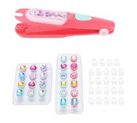 Ycauty Reusable Hair Jewelry Stamper, Bling Shining Hair Styling Tool with 24 Pcs Glittering Rhinestones, DIY Sparkly Decoration Accessories for Girls