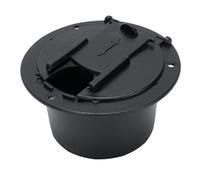 Ycauty RV Power Cord Hatch Cover, Durable Weatherproof Design (Black) | Robust ABS material, easy installation, wide compatibility, protects against wear