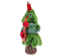 Ycauty Singing Dancing Christmas Tree Plush Toy with Light and Sound for Holiday Cheer Indoor Outdoor Fun 18x18x37cm (Guitar Stump Christmas Tree)