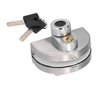 Ycauty Smart Fingerprint Glass Door Lock Durable Zinc Alloy Home Office 3 Unlocking Methods for Frameless Glass Doors, Applicable for Android iOS Users (Single Door)