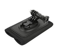 Ycauty Sports Action Camera Backpack Clamp/Holder Strap Mount for 8/7/6/5/4 EKEN Osmo - Durable PU Material - Max Load 2kg - Hiking Cycling Skiing - Black