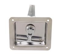 Ycauty Stainless Steel Durable T Handle Latch for Truck Trailer RV Door Tool Box Strong Locking Mechanism for RVs, Trucks, Trailers, Mobile Machinery Workshops, Camping Vehicles, 1pc