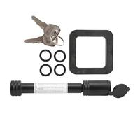 Ycauty Trailer Hitch Lock Durable Steel Pin with Silencer Pad for Secure Tow Hitch Receiver - for Car Truck Boat - Black